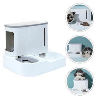 Foto 1 | Dispensador Automático De Alimentos Para Mascotas Con Botella De Agua De 3 Litros - Venta Internacional.