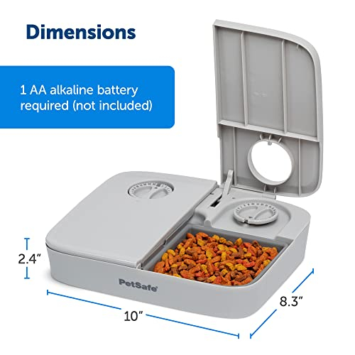 Foto 7 pulgar | Comedero Automático Para Mascotas Petsafe Analog 2 Meal Para Perros Y Gatos - Venta Internacional.
