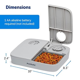 Foto 6 | Comedero Automático Para Mascotas Petsafe Analog 2 Meal Para Perros Y Gatos - Venta Internacional.