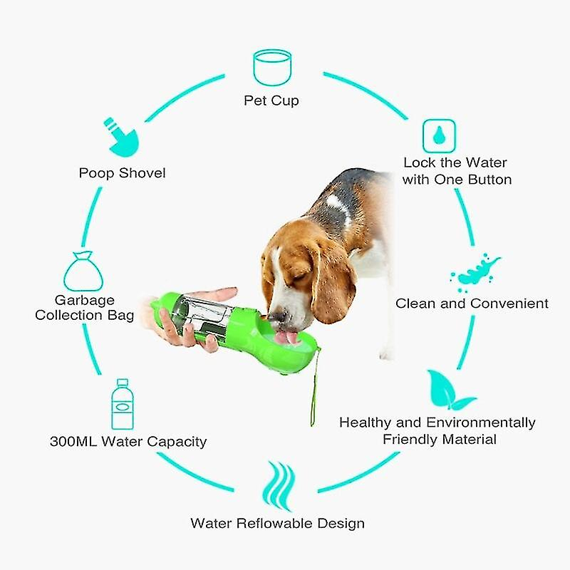 Foto 3 pulgar | Bebederos Portátiles Para Botellas De Agua Para Mascotas Huoguo 300 Ml - Venta Internacional.