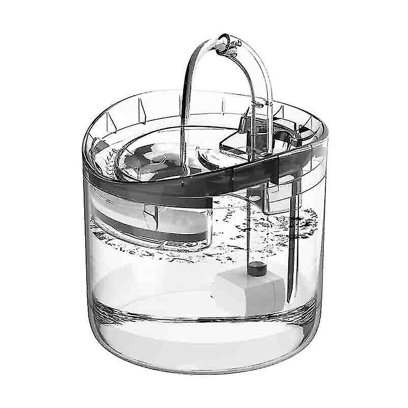 Fuente De Agua Huoguo Transparente De 1,6 L Con Filtro Para Mascotas - Venta Internacional.