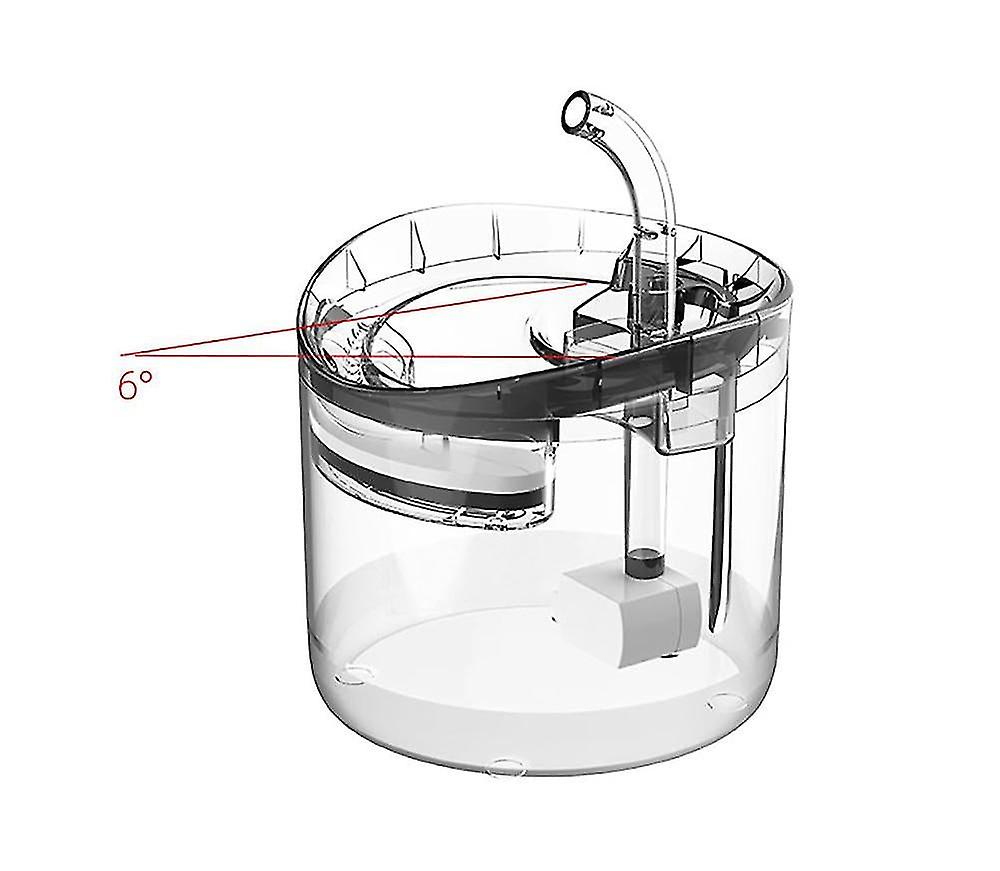 Foto 3 pulgar | Fuente De Agua Huoguo Transparente De 1,6 L Con Filtro Para Mascotas - Venta Internacional.