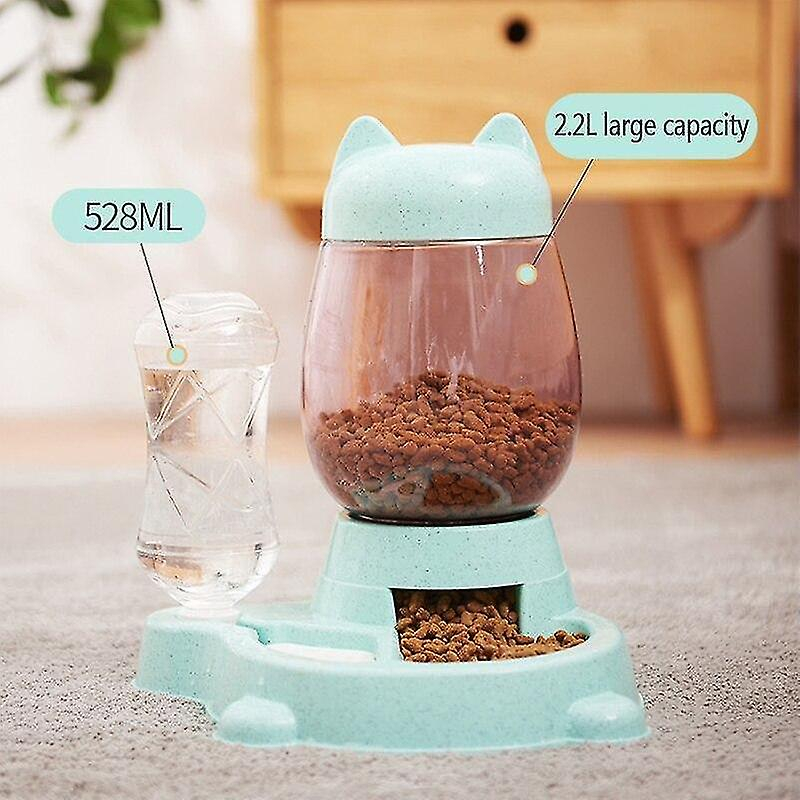 Foto 3 pulgar | Dispensador De Agua Para Perros, Dos En Uno, Con Comedero Para Gatos - Venta Internacional.