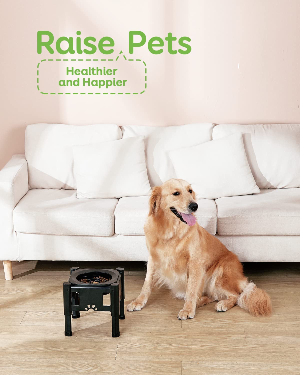 Foto 7 | Cuencos Para Perros Slow Feeder Pawque Ajustables, Elevados A 3 Alturas - Venta Internacional.