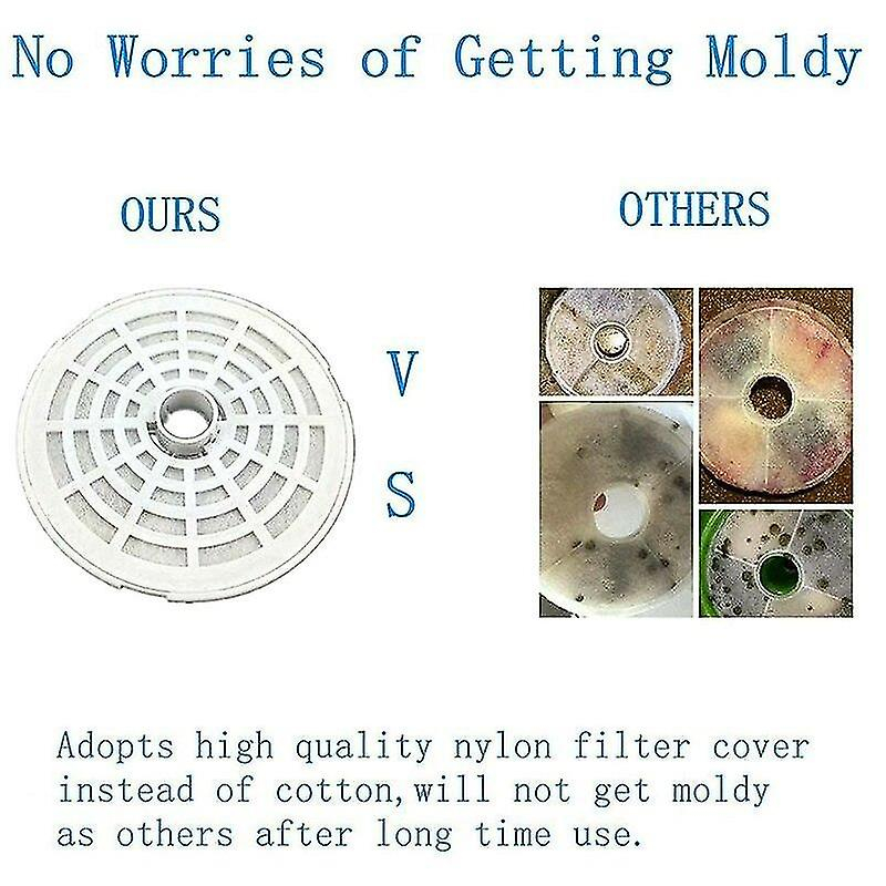 Foto 5 pulgar | Fuente De Agua Para Mascotas Huoguo De 1,6 L Con 4 Filtros Para Gatos, Color Blanco - Venta Internacional.