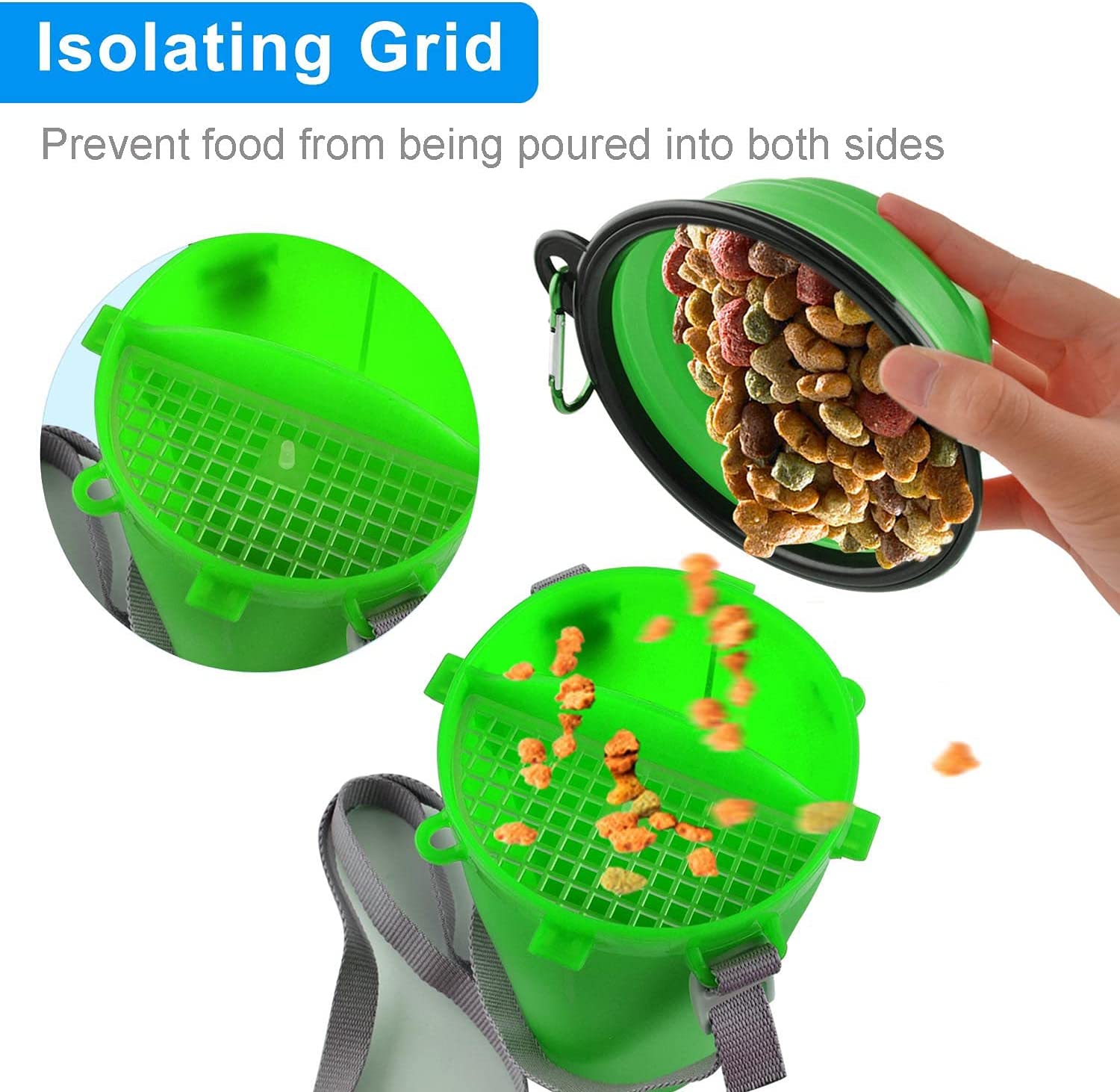 Foto 3 pulgar | Botellas De Agua Plegables Para Viajes Para Perros Huoguo 2 En 1 - Venta Internacional.