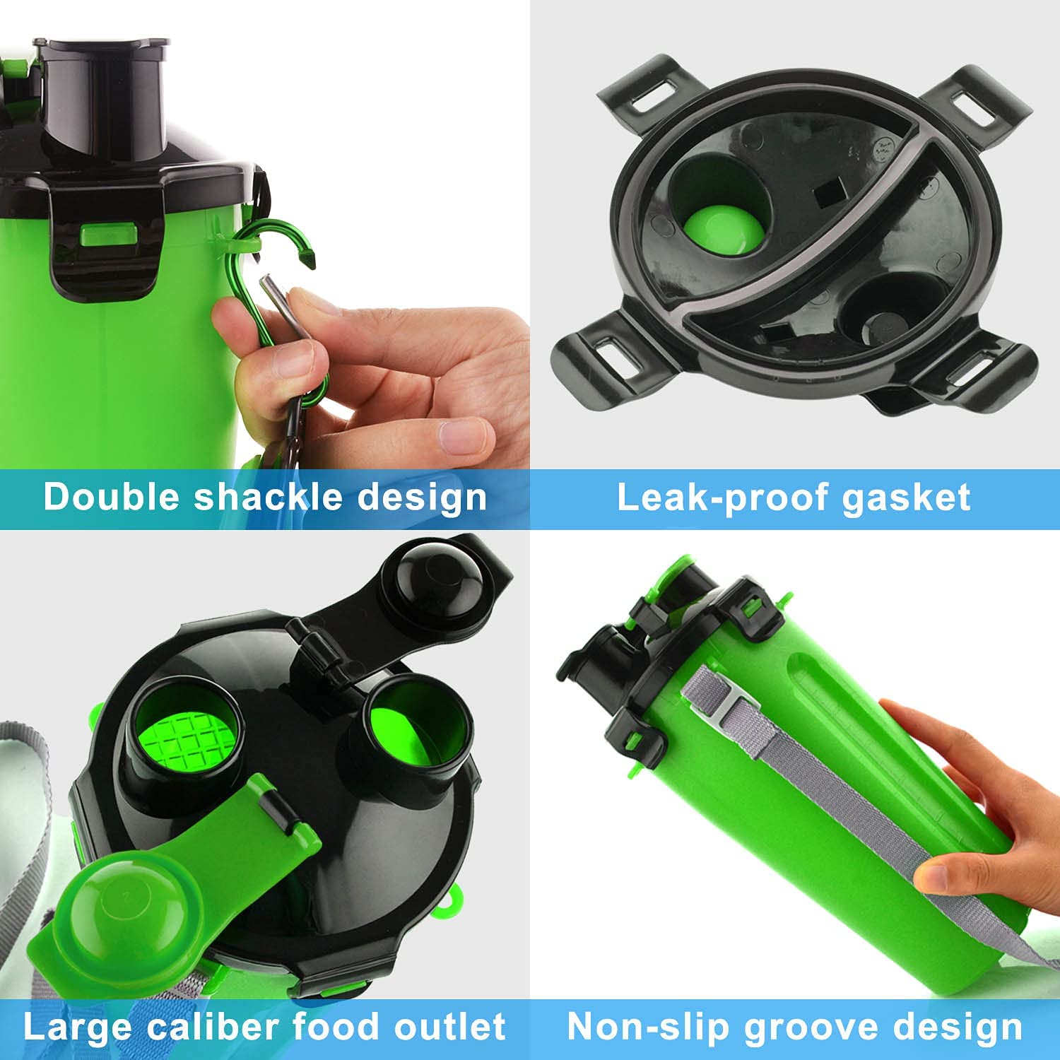 Foto 4 pulgar | Botellas De Agua Plegables Para Viajes Para Perros Huoguo 2 En 1 - Venta Internacional.
