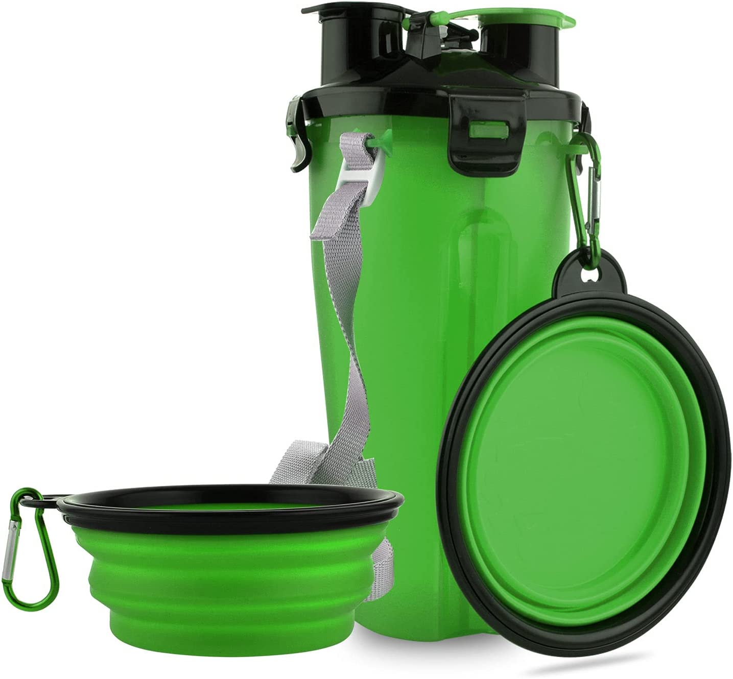 Foto 5 pulgar | Botellas De Agua Plegables Para Viajes Para Perros Huoguo 2 En 1 - Venta Internacional.
