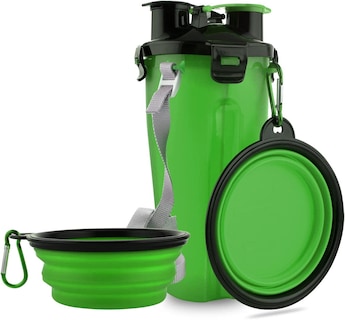 Foto 4 | Botellas De Agua Plegables Para Viajes Para Perros Huoguo 2 En 1 - Venta Internacional.