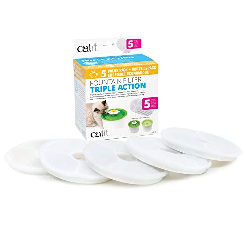 Foto 2 pulgar | Paquete De 5 Filtros Para Fuentes De Agua Catit Triple Action - Venta Internacional.