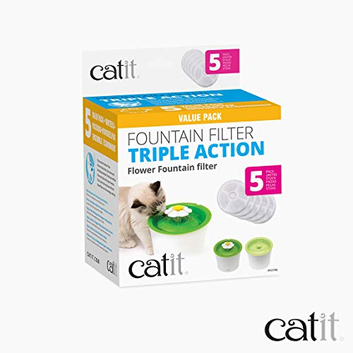 Foto 7 pulgar | Paquete De 5 Filtros Para Fuentes De Agua Catit Triple Action - Venta Internacional.