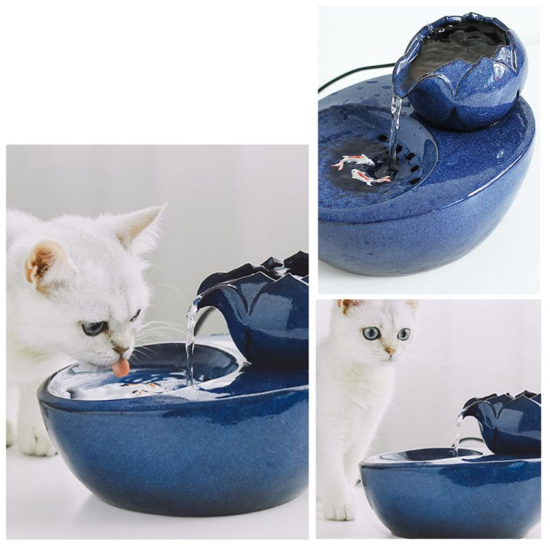 Foto 3 pulgar | Fuente De Agua Potable Eléctrica Para Gatos De Cerámica Sanlin Beans - Venta Internacional.
