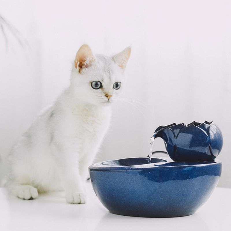 Foto 4 pulgar | Fuente De Agua Potable Eléctrica Para Gatos De Cerámica Sanlin Beans - Venta Internacional.