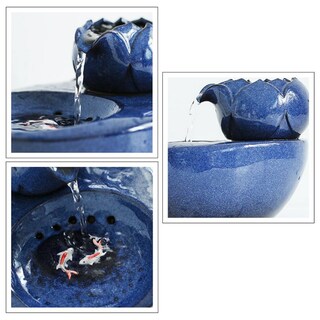 Foto 4 | Fuente De Agua Potable Eléctrica Para Gatos De Cerámica Sanlin Beans - Venta Internacional.