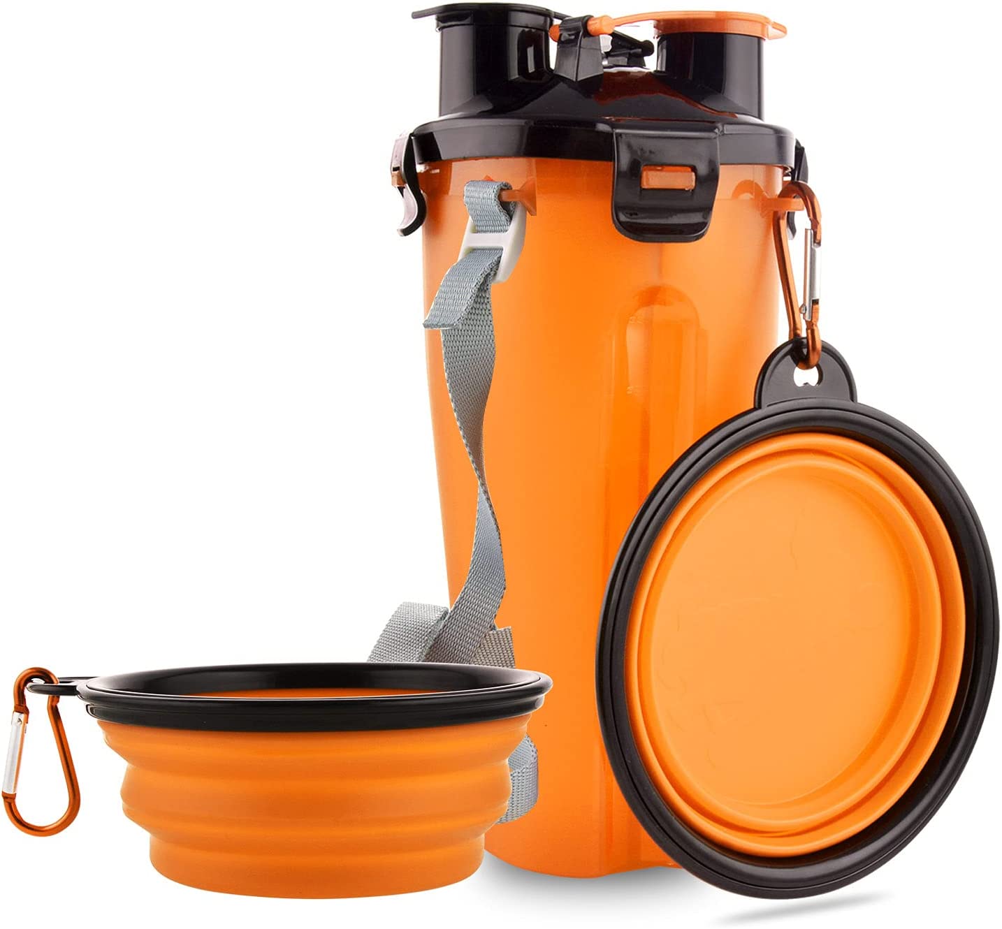 Foto 5 pulgar | Botellas De Agua De Viaje Para Perros, Cuencos Plegables 2 En 1 | Huoguo - Venta Internacional.