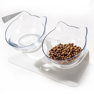 Foto 2 | Cuencos De Comida Extraíbles De Doble Cuenco Con Soporte Para Pájaros - Venta Internacional.