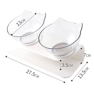 Foto 3 | Cuencos De Comida Extraíbles De Doble Cuenco Con Soporte Para Pájaros - Venta Internacional.