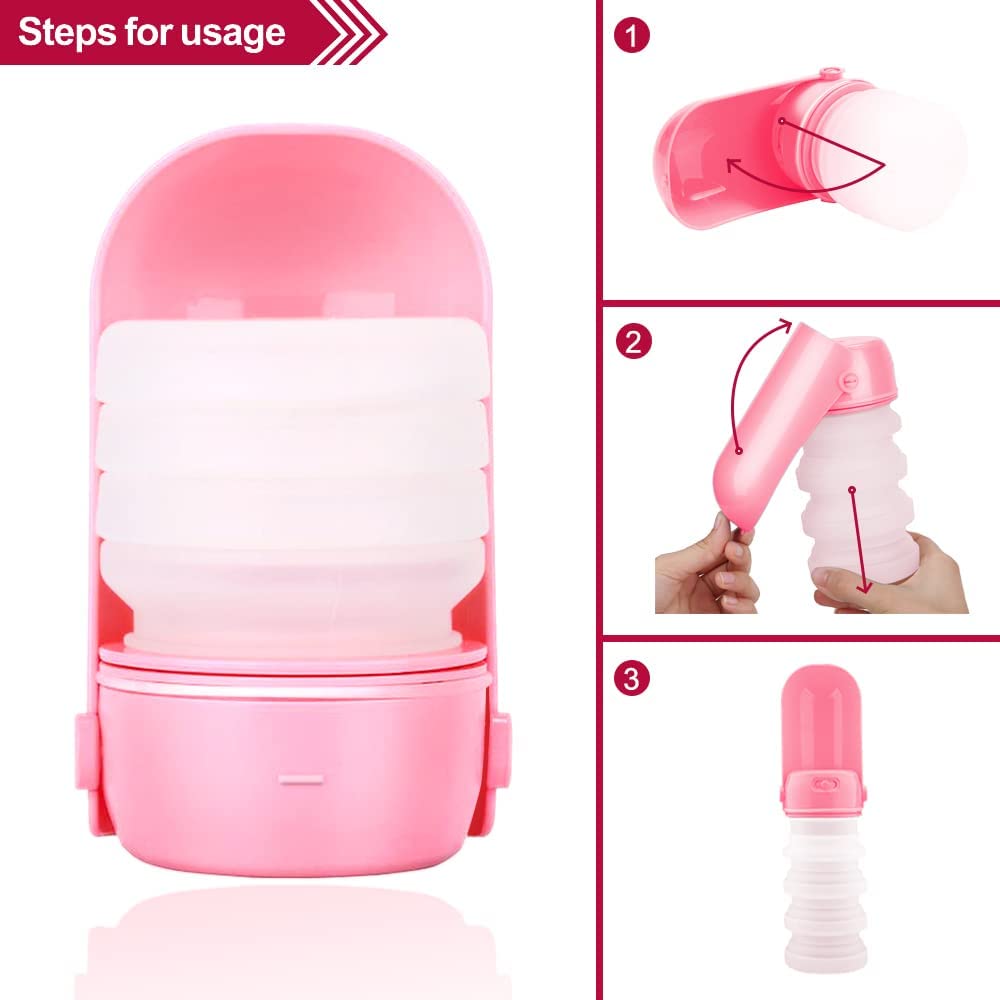 Foto 4 pulgar | Botella De Agua Portátil Para Mascotas Huoguo Travel Con Capacidad De 300 Ml - Venta Internacional.