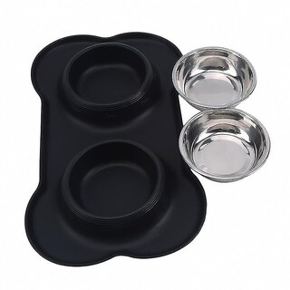 Foto 2 | Dispensador De Comida De Acero Inoxidable Para Perros Para Viajes Al Aire Libre - Venta Internacional.