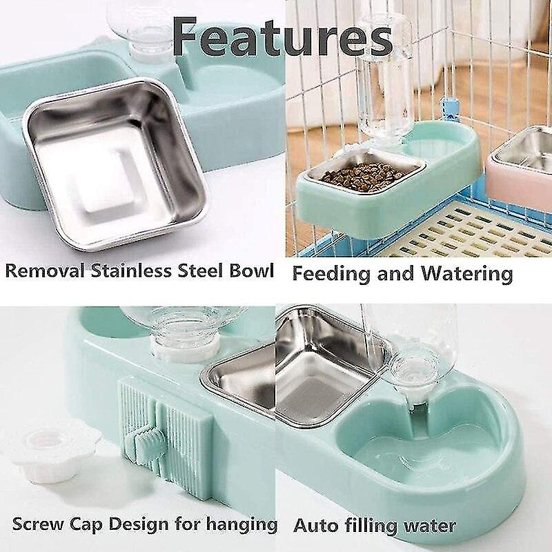 Foto 4 pulgar | Bebedero, Comedero Duradero Para Perros, Dispensador De Agua, Ecológico, De Acero Inoxidable, Caja E - Venta Interna