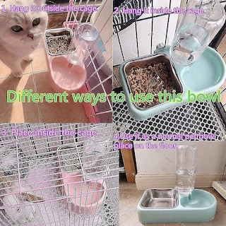 Foto 4 | Bebedero, Comedero Duradero Para Perros, Dispensador De Agua, Ecológico, De Acero Inoxidable, Caja E - Venta Interna