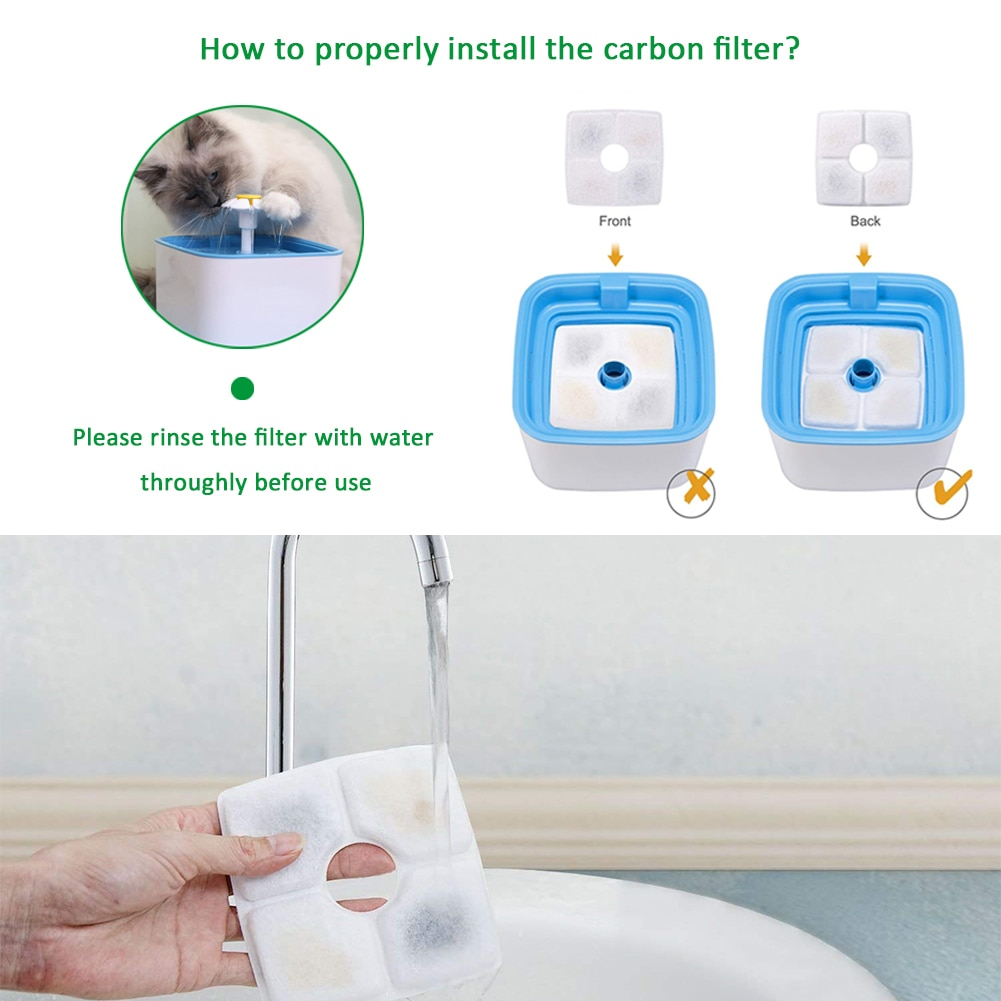 Foto 4 | Filtro De Fuente De Agua Sanlin Beans Para Perros Y Gatos - Venta Internacional.
