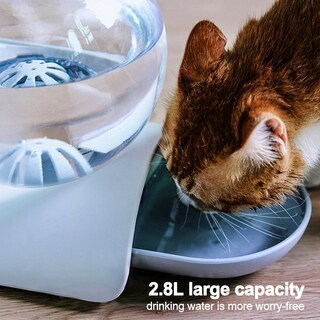 Foto 3 | Fuente De Alimentación Automática Para Mascotas De 2,8 Litros Para Perros Y Gatos - Venta Internacional.
