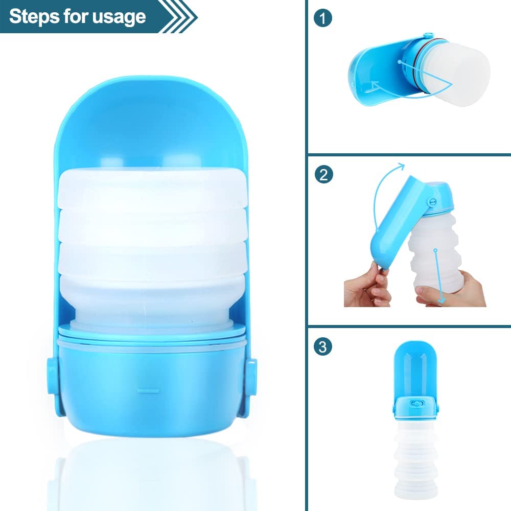 Foto 2 | Botella De Agua Portátil Para Mascotas Huoguo Travel Con Capacidad De 300 Ml - Venta Internacional.