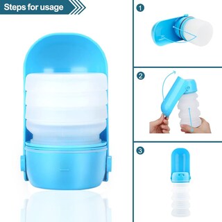 Foto 2 | Botella De Agua Portátil Para Mascotas Huoguo Travel Con Capacidad De 300 Ml - Venta Internacional.
