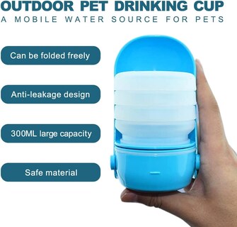 Foto 4 | Botella De Agua Portátil Para Mascotas Huoguo Travel Con Capacidad De 300 Ml - Venta Internacional.