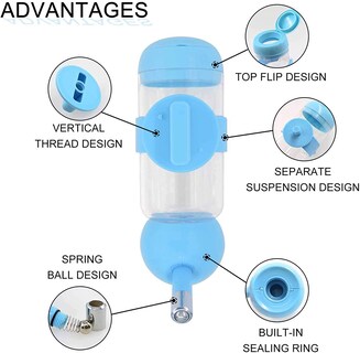 Foto 2 | Botella Dispensadora De Agua Para Perros Wishlotus Antigoteo Dog Kennel - Venta Internacional.