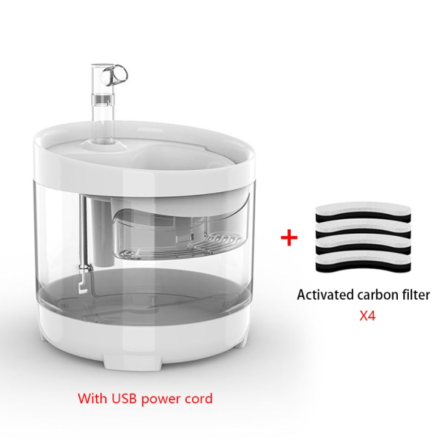 Fuente De Agua Automática Para Gatos Sanlin Beans De 1,6 L Con 1 Filtro - Venta Internacional.