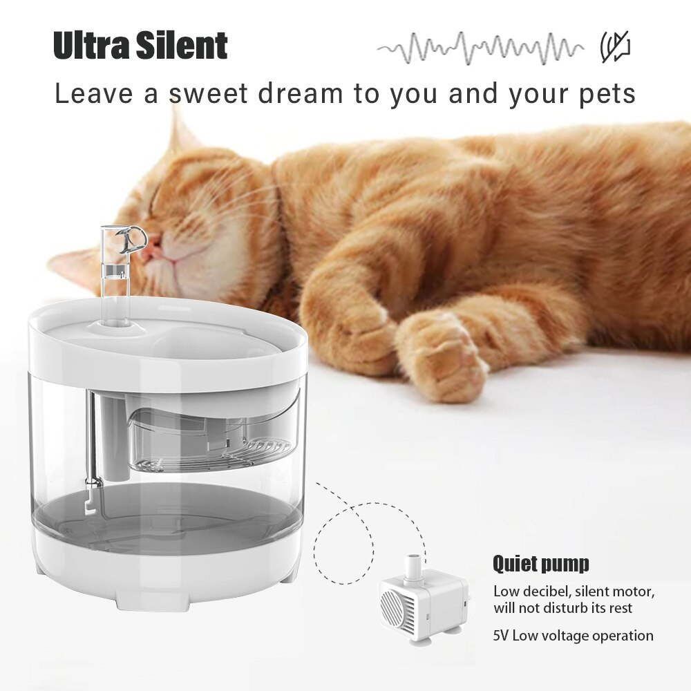 Foto 5 pulgar | Fuente De Agua Automática Para Gatos Sanlin Beans De 1,6 L Con 1 Filtro - Venta Internacional.