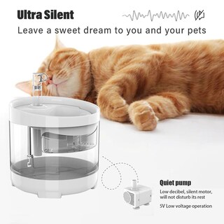 Foto 4 | Fuente De Agua Automática Para Gatos Sanlin Beans De 1,6 L Con 1 Filtro - Venta Internacional.