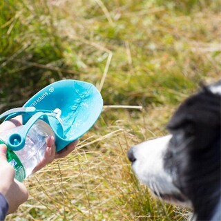 Foto 2 | Botella De Agua Para Mascotas Huoguo Portátil De 580 Ml Con Cuenco De Silicona - Venta Internacional.
