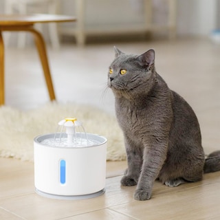 Foto 2 | Fuente De Agua Para Mascotas Sanlin Beans Automática Led 2.4l - Venta Internacional.