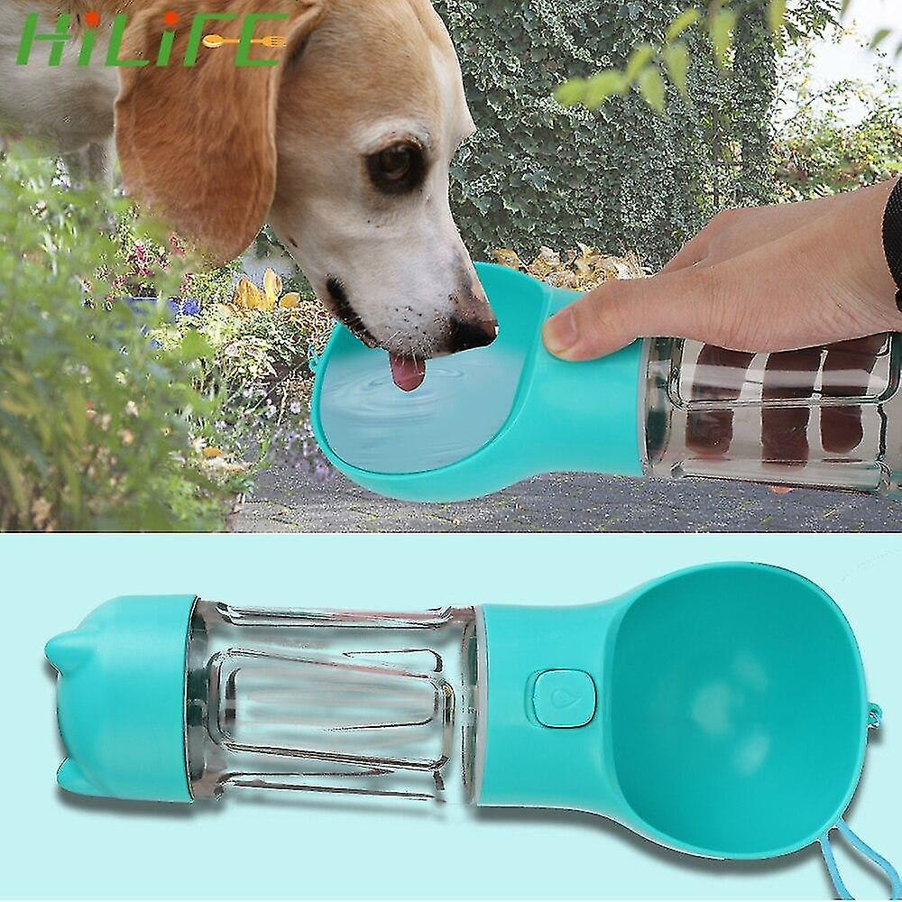 Foto 3 pulgar | Botella De Agua Portátil Para Mascotas De 300 Ml Para Perros Y Gatos, Color Azul - Venta Internacional.