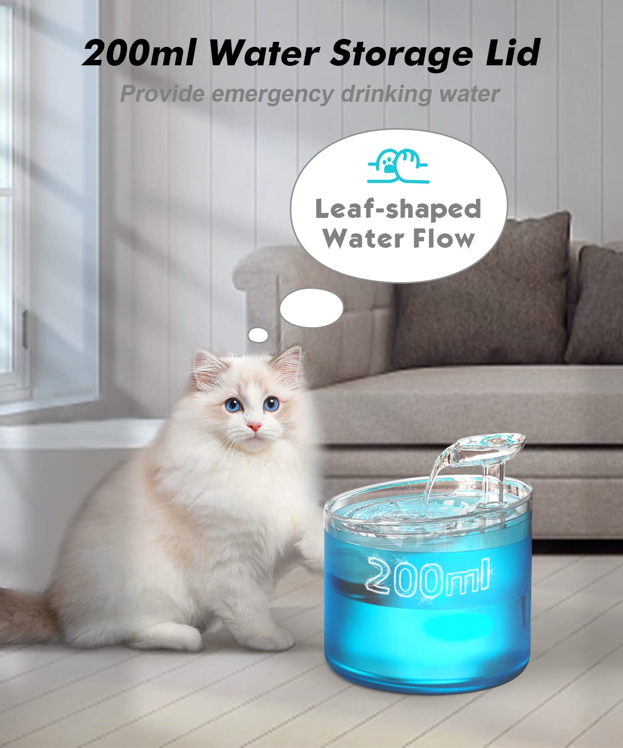 Foto 5 pulgar | Fuente De Agua Cat Npet Wf100 1.6l Con Triple Filtración - Venta Internacional.