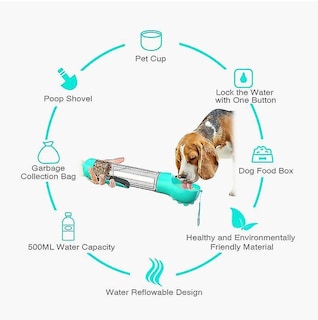 Foto 4 | Botella De Agua Portátil Para Mascotas, Vaso Para Beber De 300 Ml Para Perros - Venta Internacional.