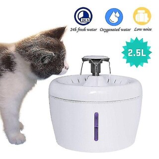 Foto 2 | Fuente De Agua Para Mascotas Huoguo Usb Eléctrica De 2,5 L Para Gatos Y Perros - Venta Internacional.