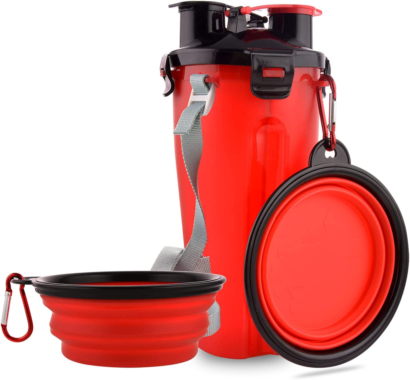 Foto 4 | Botellas De Agua De Viaje Para Perros, Cuencos Plegables 2 En 1 | Huoguo - Venta Internacional.