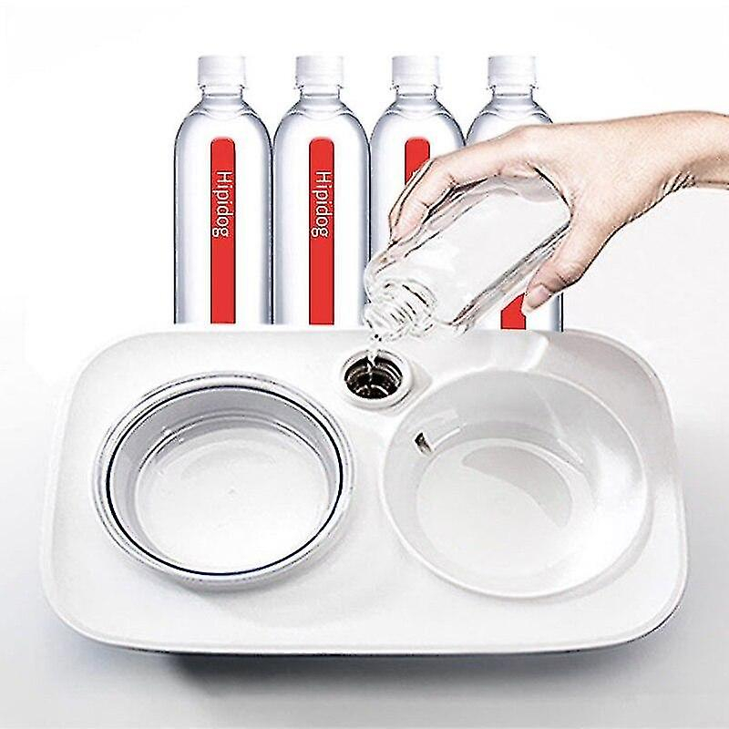 Foto 5 | Bebedero 2 En 1 Para Perros, Gatos Y Mascotas Con Depósito De Agua - Venta Internacional.
