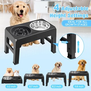 Foto 2 | Cuencos Ajustables Para Perros Con Alimentación Lenta Y Elevado Urpower - Venta Internacional.