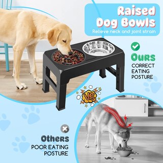 Foto 3 | Cuencos Ajustables Para Perros Con Alimentación Lenta Y Elevado Urpower - Venta Internacional.