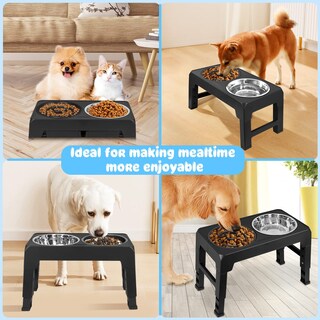 Foto 7 | Cuencos Ajustables Para Perros Con Alimentación Lenta Y Elevado Urpower - Venta Internacional.