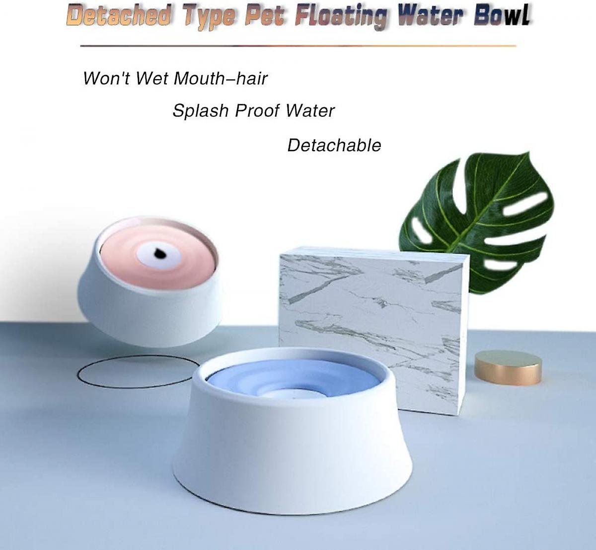 Cuenco De Agua Para Perros Huoguo, Disco Flotante, A Prueba De Derrames, 1,2 L - Venta Internacional.