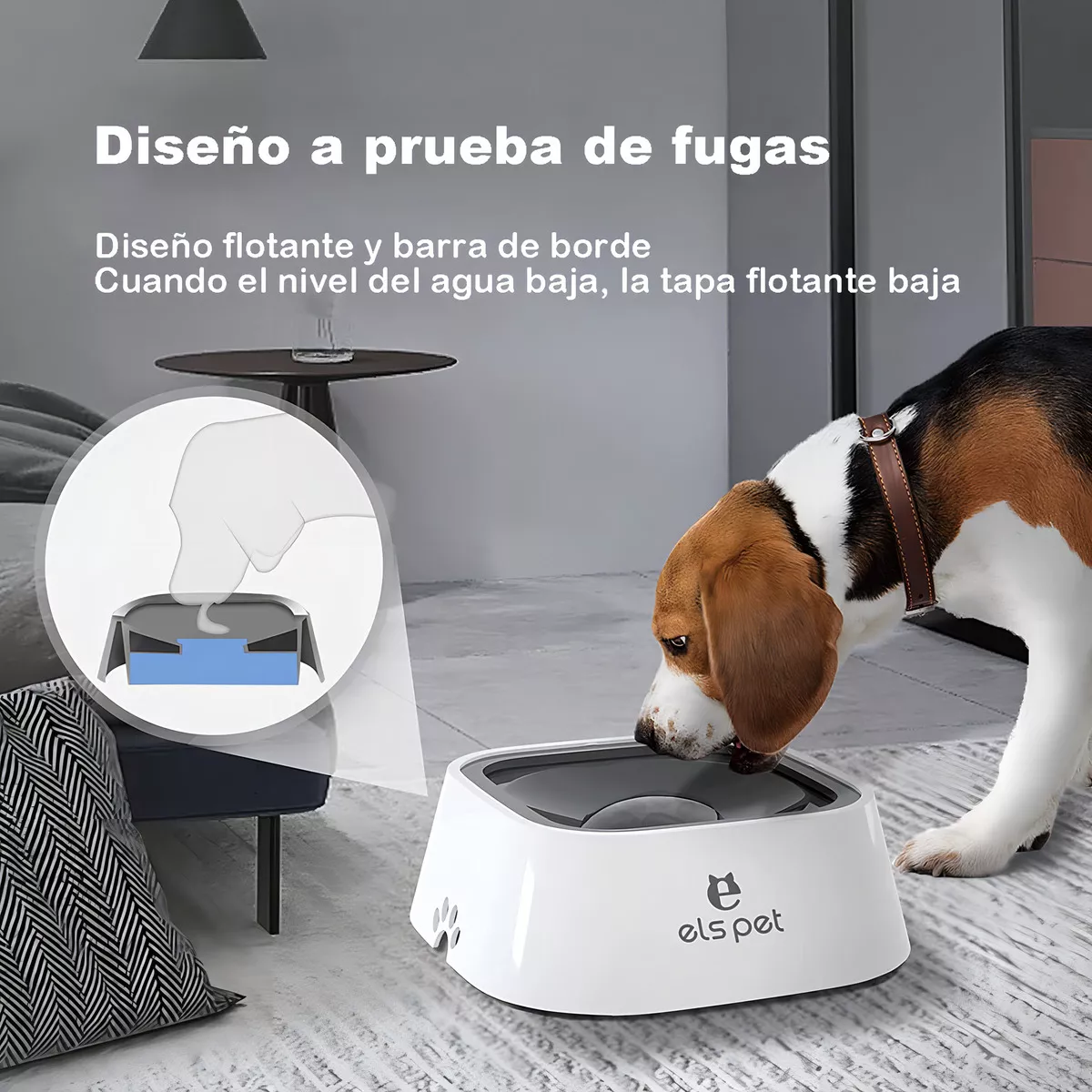 Foto 4 pulgar | Dispensador de Agua para Mascota Blanco