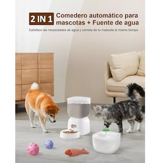Foto 2 | Bebedero Y Comederos Gatos Perros Fuentes Eo Safe Imports Esi-17301 Blanco