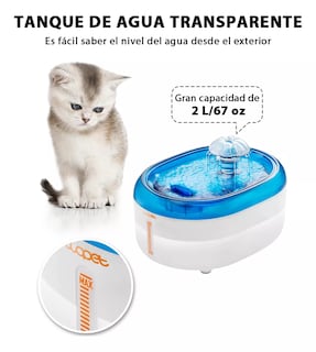 Foto 3 | Bebedero Automático Para Perros Y Gatos Fuente Eo Safe Imports Esi-18560 Multicolor