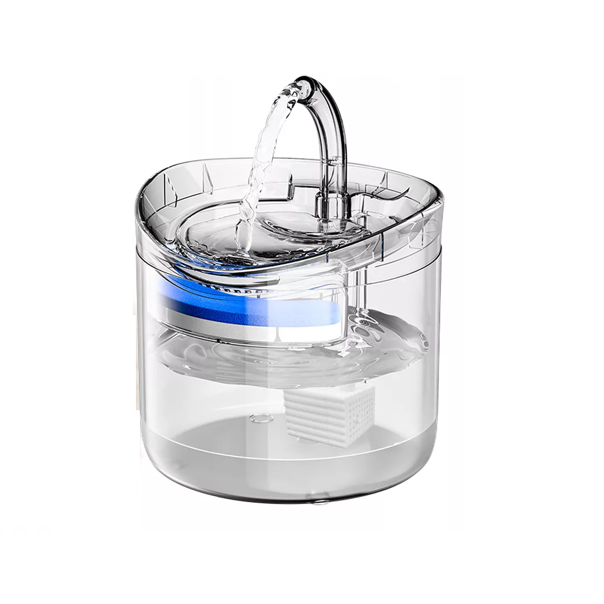 Bebedero Auto Fuente Para Perros Y Gatos Con Inducción Eo Safe Imports Esi-18561 Transparente